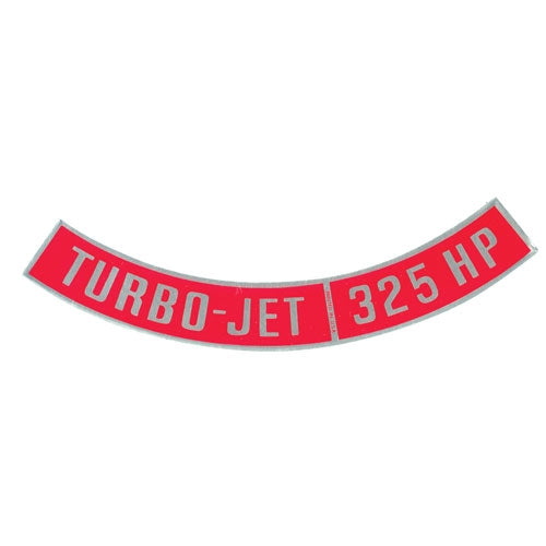 1966 - 1972 Air Cleaner Decal, Turbo-Jet 325 HP