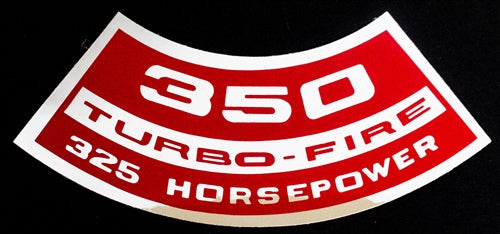 Air Cleaner Decal, 350 Turbo-Fire 325 HP