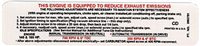 1969 Tune-Up Label (140 Horsepower, Automatic Transmission/Manual Transmission, "CD") (155 Horsepower, Automatic Transmission/Manual Transmission) 