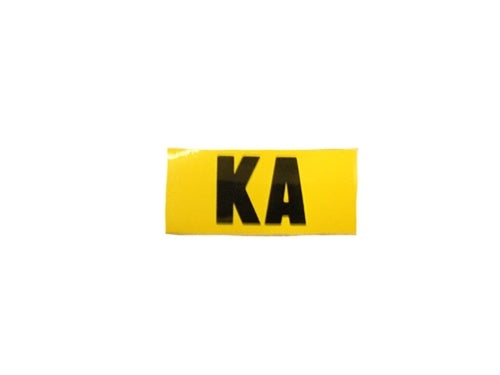 1969 Nova Valve Cover Identification Decal, Big Block 396 / 375 HP, Late Production, KA Code
