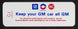 1969 - 1972 Chevelle Air Cleaner Decal, Keep Your GM Car All GM, Small Block 350 with CJ Code 6485240