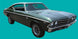 1969 Chevelle Decal Stripe Set, Super Sport, Angle 2