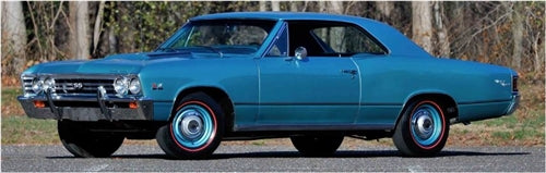 1967 Chevelle SS Decal Stripe Set, Super Sport, Angle 2