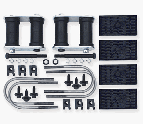1968 - 1979 Nova Rear Multi Leaf Spring Install Kit With 4 U Bolts