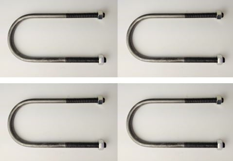 1968 - 1979 Nova Rear End U-Bolts with Nuts, 4 Piece Set
