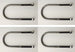 1968 - 1979 Nova Rear End U-Bolts with Nuts, 4 Piece Set