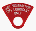 1968 - 1971 Rear End 12 Bolt Axle Red Positive Traction Tag, 3/4 Inch Hole