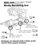 1968 - 1972 Nova Body to Frame Bushings, Includes Radiator Support Mounting Cushions, Set, Angle 2