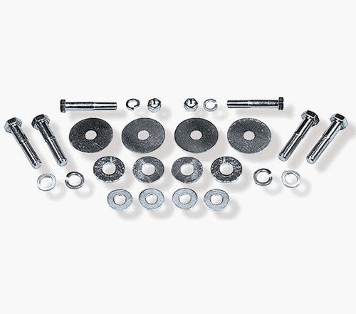 1968 - 1972 Nova Subframe Body Mount Bushing Hardware Set: Bolts, Nuts, and Washers, Replacement Style Kit