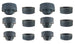 1968 - 1972 Nova GM Licensed OE Style Subframe Body Mount & Rad Support Bushings Set with Part Numbers, Angle 2