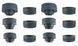1968 - 1972 Nova GM Licensed OE Style Subframe Body Mount & Rad Support Bushings Set with Part Numbers, Angle 2