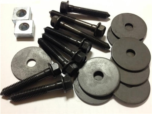 1968 - 1972 Chevelle Coupe Body Mount Bushing Hardware Set: Bolts, Nuts and Washers, OE Style Correct