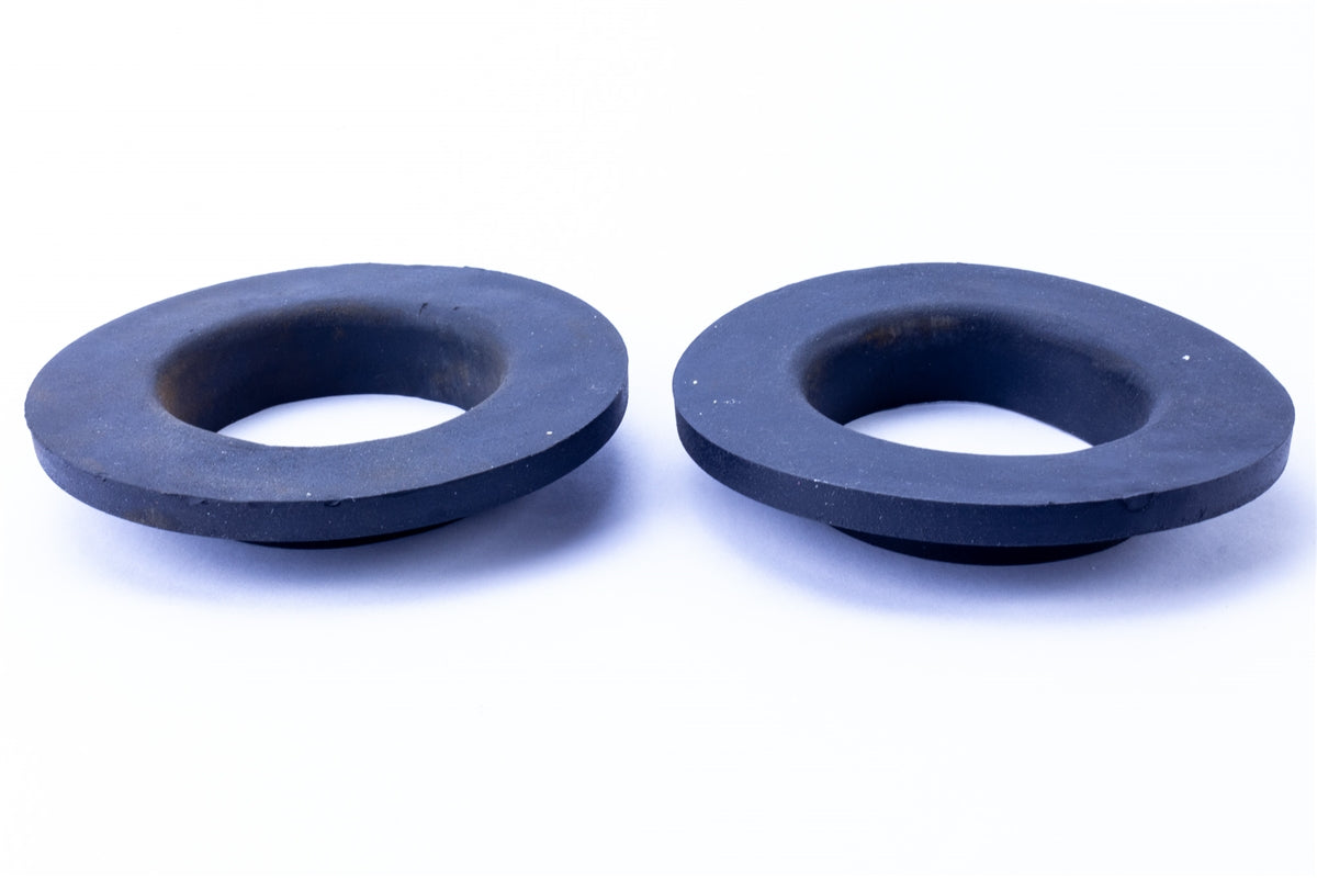 1967 - 1972 Chevelle Lower Rear Coil Spring Rubber Insulator Pads, Pair, Angle 4