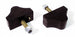1968 - 1972 Nova Polyurethane Lower Control A-Arm Bumper Set, Choose Red or Black, Pair, Angle 2