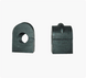 Front Sway Bar Rubber Bushings with Center Dome Bump, Pair