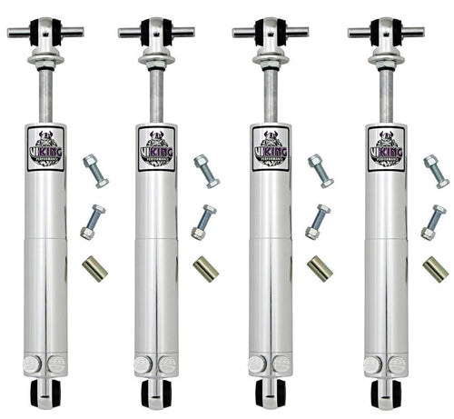 1968 - 1974 Nova Front & Rear Viking Smooth Body Double Adjustable Aluminum Shock Set