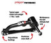 1968 - 1974 Nova QA1 STREET Tubular Upper Control Arms, Angle 3