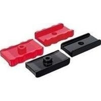 1968 - 1979 Nova Mono Leaf Rear Leaf Spring Pads Set, Polyurethane, Choose Red or Black