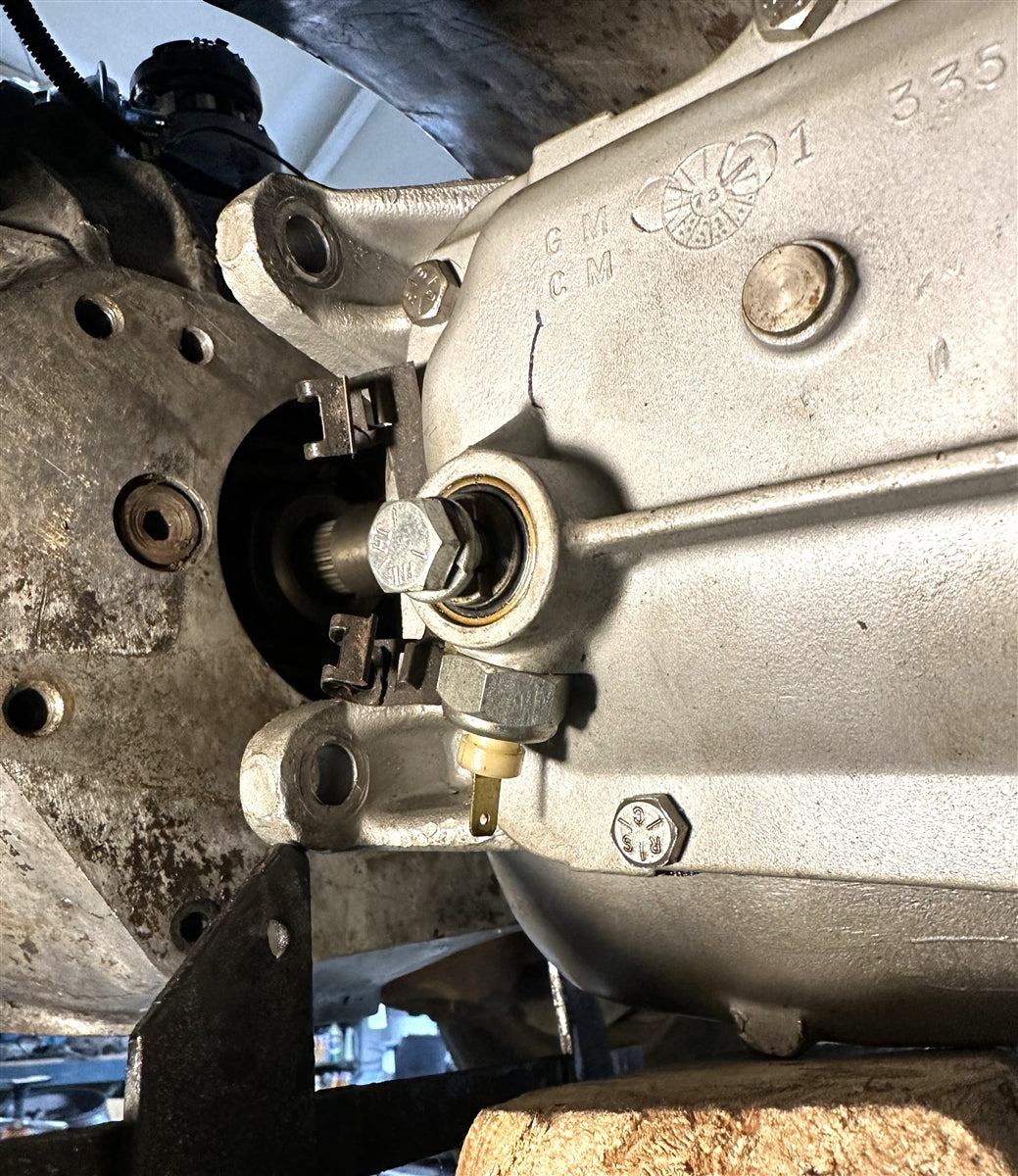 1970 - 1972 Chevelle or Nova Manual Transmission TCS Switch, Spade Style, Angle 2