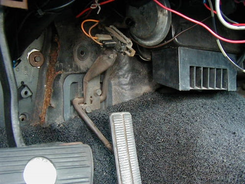 1968 - 1972 Chevelle Kickdown and Cowl Induction Activator Switch, Angle 3