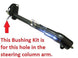 1969 - 1972 Chevelle and Nova Steering Column Reverse Lock Out Back Drive Rubber Bushing Insert Set, Angle 2