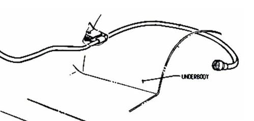 1970 - 1979 Chevy Chevelle and Nova Manual Transmission Speedometer Retaining Clip, Angle 2