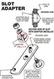 Hurst 4 Speed Shifter Linkage Lever Slot Adapter Set for Muncie Transmissions, 5/16", Angle 2