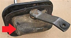 1968 - 1974 Nova Automatic Transmission Rubber Shifter Boot, Turbo, Angle 3