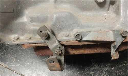 1968 - 1972 Chevelle Floor Shifter Cable Mounting Bracket, TH-350, Angle 2