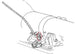 1967 - 1972 Chevelle or Nova TH-400 Turbo 400 Transmission Wiring Harness White Plastic Clip, Angle 2