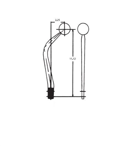 1964 - 1967 Chevelle Hurst Four Speed Shifter Assembly, Competition Plus, Muncie, Angle 2