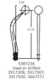 a 1966 - 1967 Chevelle Hurst Competition Plus Four Speed Shifter Assembly, for Saginaw 441 Transmissions Only, Angle 2