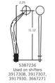 a 1966 - 1967 Chevelle Hurst Competition Plus Four Speed Shifter Assembly, for Saginaw 441 Transmissions Only, Angle 2