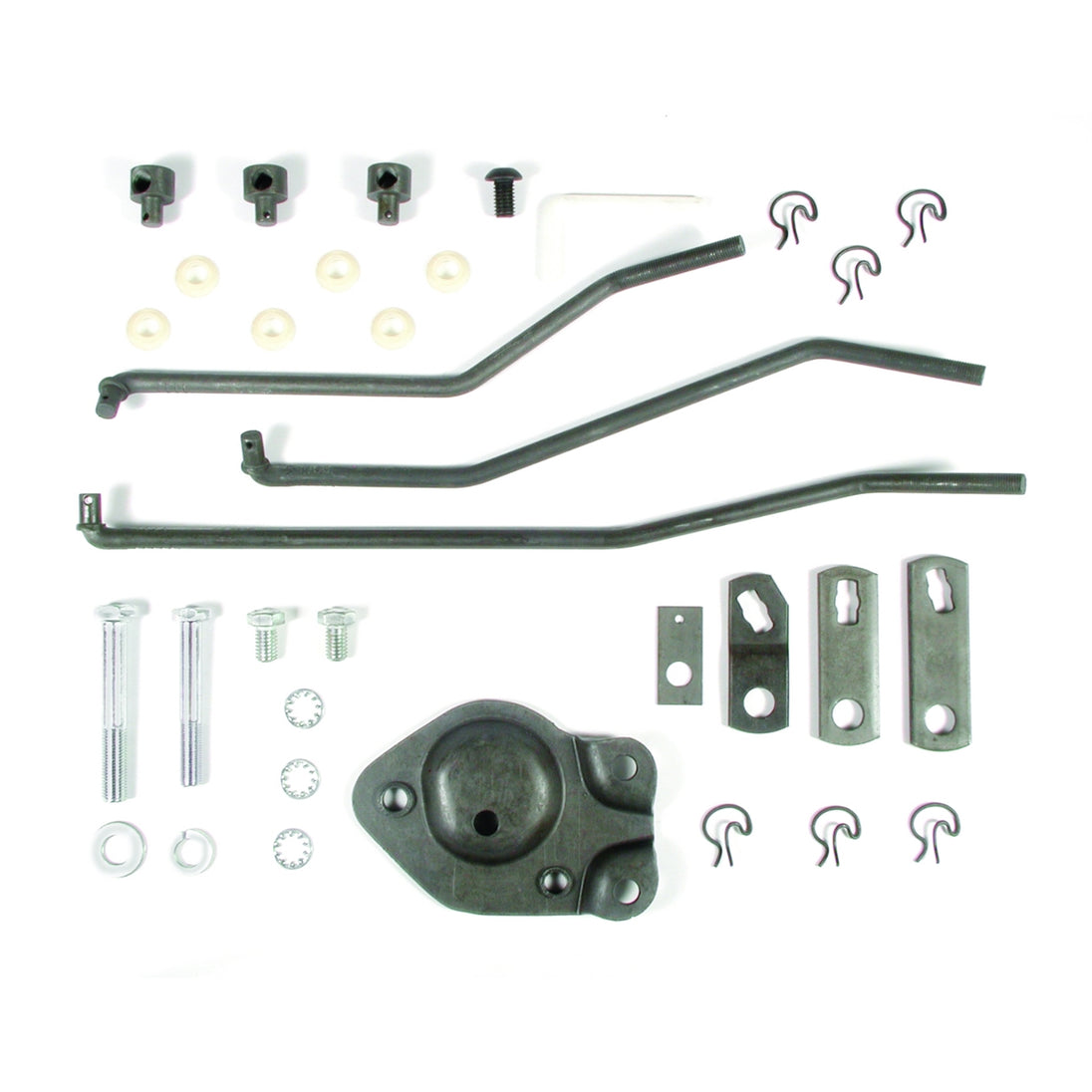 a 1966 - 1967 Chevelle Hurst Competition Plus Four Speed Shifter Linkage and Installation Kit, for Saginaw 441 Transmissions Only