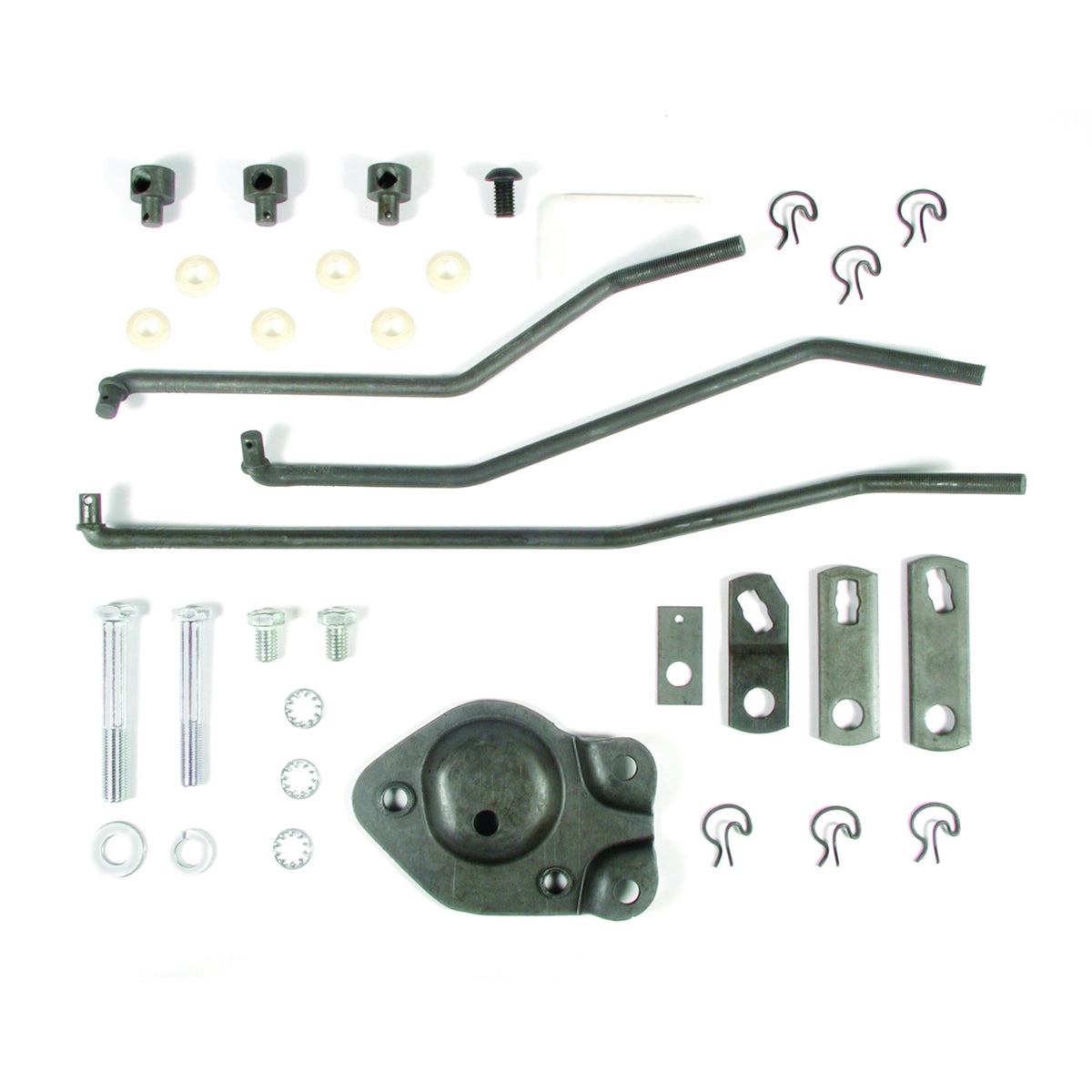 a 1966 - 1967 Chevelle Hurst Competition Plus Four Speed Shifter Linkage and Installation Kit, for Saginaw 441 Transmissions Only