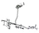 1969 - 1972 Chevelle Automatic Transmission Back-Drive Swivel & Rod Lockout Linkage Set, Angle 5