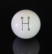 White 3-Speed Shifter Knob Ball for 3/8 Handles