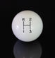 White 3-Speed Shifter Knob Ball for 3/8 Handles