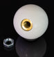 White 3-Speed Shifter Knob Ball for 3/8 Handles, Angle 2