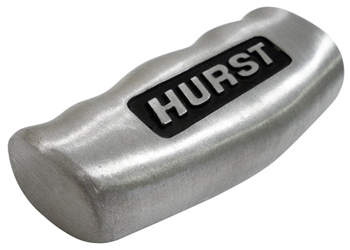 HURST T Handle Shifter Knob with Vintage Logo, BRUSHED FINISH SAE & Metric, Angle 2