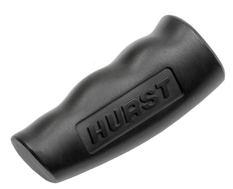 HURST T-Handle Shifter Knob with Vintage Logo, Black Anodized Aluminum