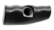 HURST T-Handle Shifter Knob with Vintage Logo, Black Anodized Aluminum, Angle 4