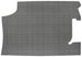 1966 Chevelle Trunk Mat, Original Style Vinyl / Rubber with Crowsfeet / Crosshatch Pattern