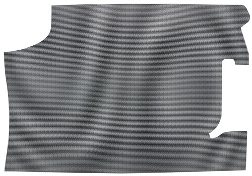 1967 Chevelle Trunk Mat, Original Style Vinyl / Rubber with Gray Houndstooth