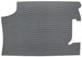 1967 Chevelle Trunk Mat, Original Style Vinyl / Rubber with Gray Houndstooth