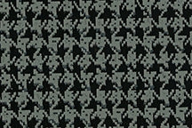 1967 Chevelle Trunk Mat, Original Style Vinyl / Rubber with Gray Houndstooth, Angle 2