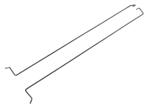 1966 - 1967 Chevelle Trunk Deck Lid Hinge Torsion Bar Rods, Pair