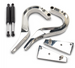 1966 - 1967 Chevelle Custom Billet Aluminum Trunk Lid Hinge Set, Polished Finish