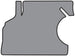 1968 - 1969 Chevelle Trunk Mat, Original Style Vinyl / Rubber with Gray Herringbone Pattern, Angle 3