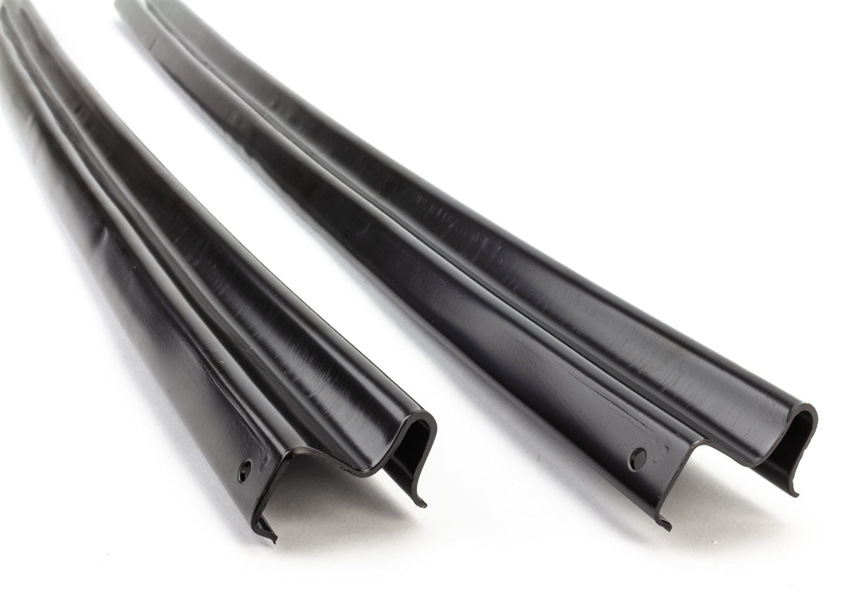 1966 - 1967 Chevelle Trunk Rubber Gutter Lip Edge Channels Set, Pair, Angle 2